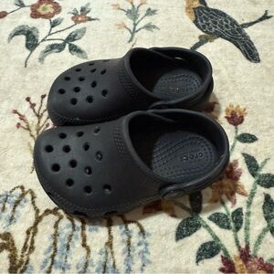 Crocs Kids Black Clogs size 7